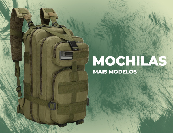 Mochila Tática Verde